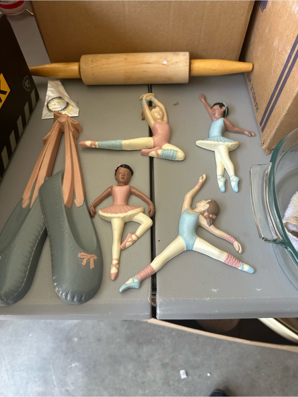 Homco Pastel Ballerina Wall Plaques - Pink, Blue, Cream, Gray